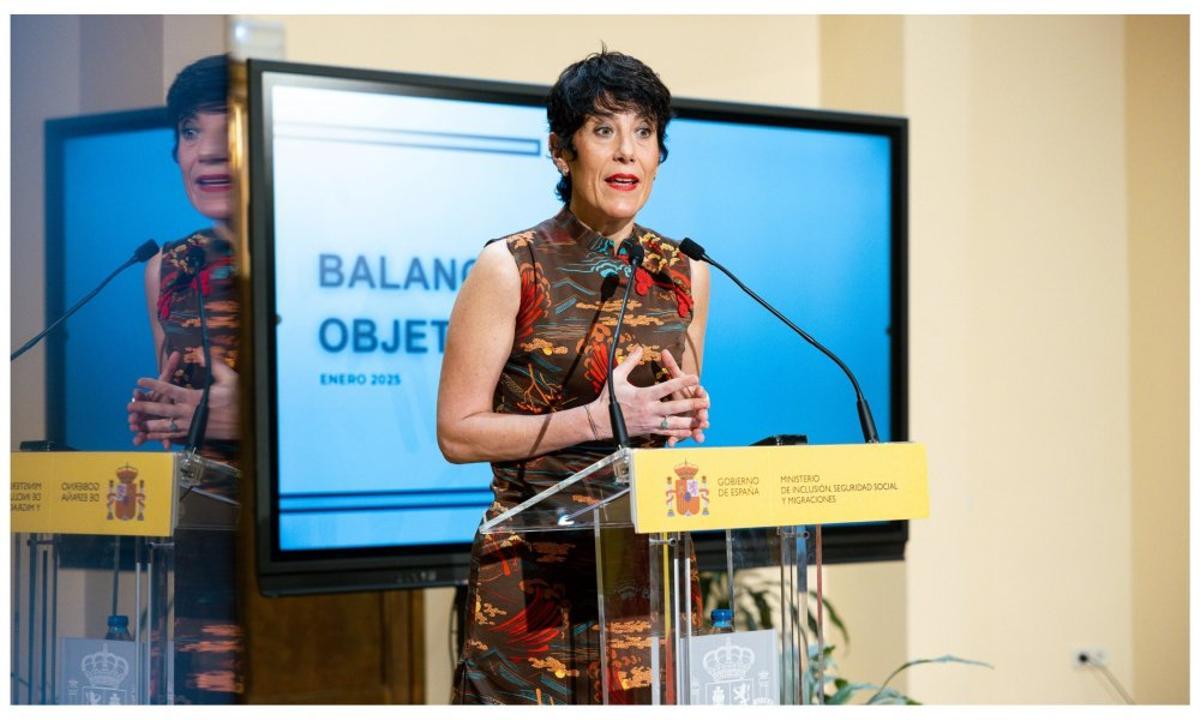 Elma Saiz, ministra de Inclusión, Segurdid Social y Migraciones de España.