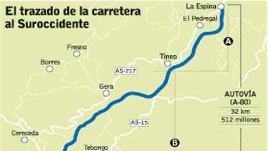 La autovía del Suroccidente sólo tendrá doble calzada hasta Cangas del Narcea