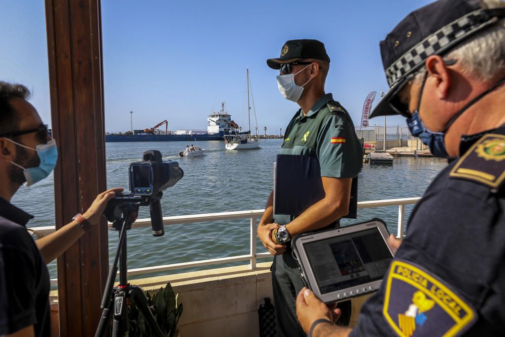 Pruebas de radar en el Puerto de Santa Pola