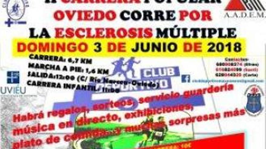 La carrera por la esclerosis múltiple obligará a cortar varias calles el domingo en Oviedo