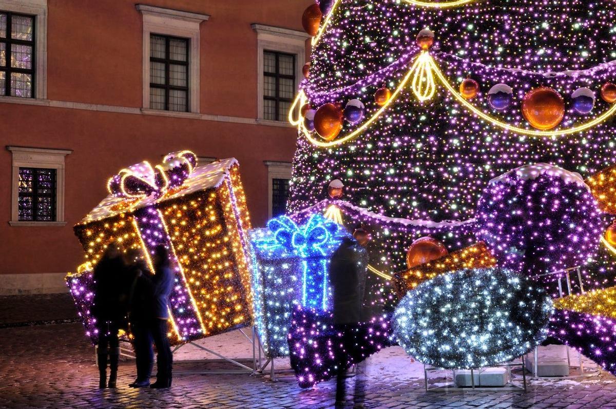 Varsovia, arbol navidad