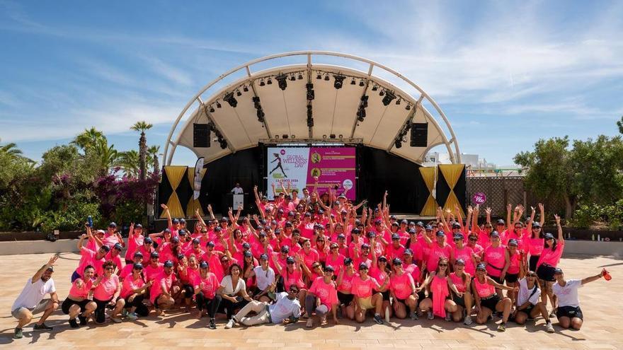Más de 150 personas celebran el Global Wellness Day en Ibiza con deportes, entretenimiento y nutrición