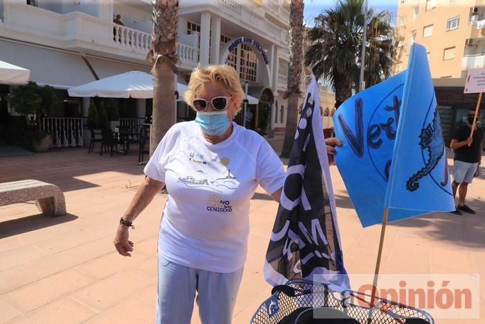 Protesta de policías en La Manga