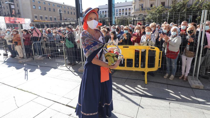 La Ofrenda de frutos regresa este jueves a Zaragoza tras un 2021 al ralentí