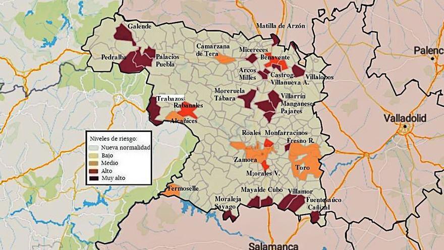 Localidades con casos de coronavirus en las últimas dos semanas. | JCyL