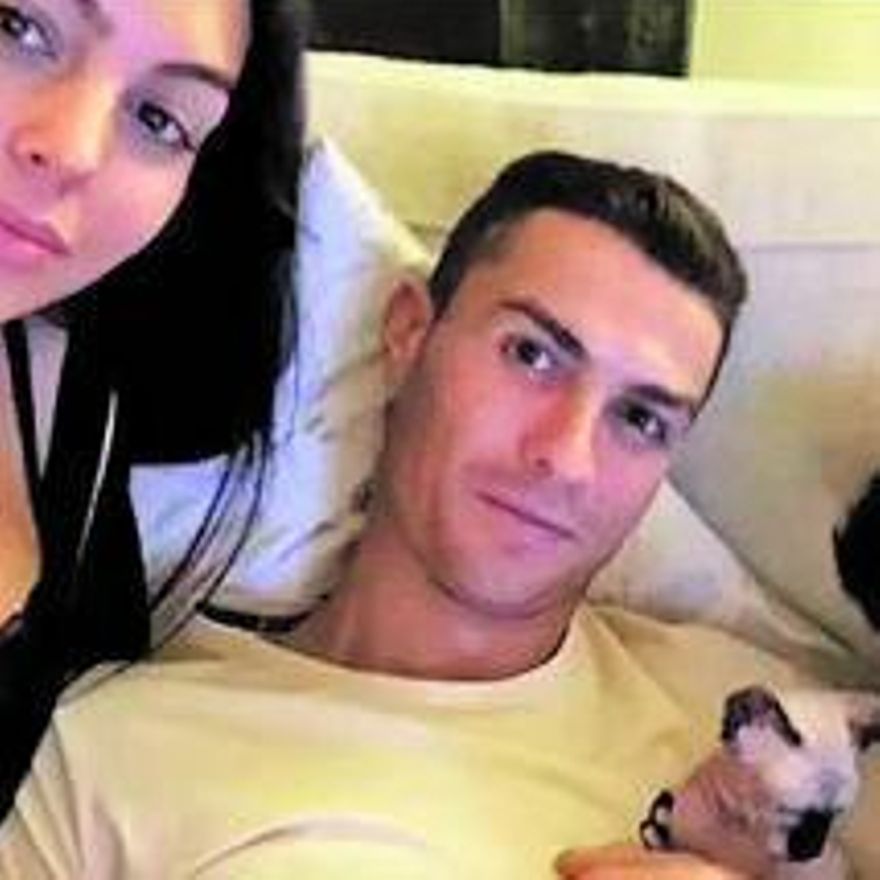 Cristiano y Georgina, con Pepe