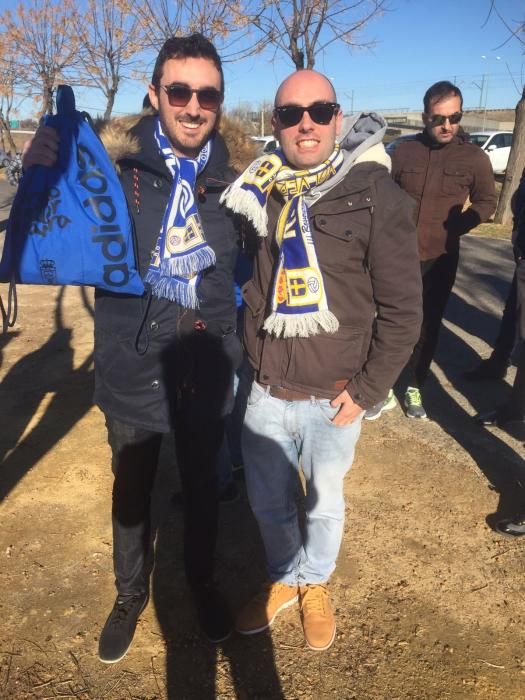 El oviedismo no dejó solo al equipo en su partido frente al Sevilla Atlético