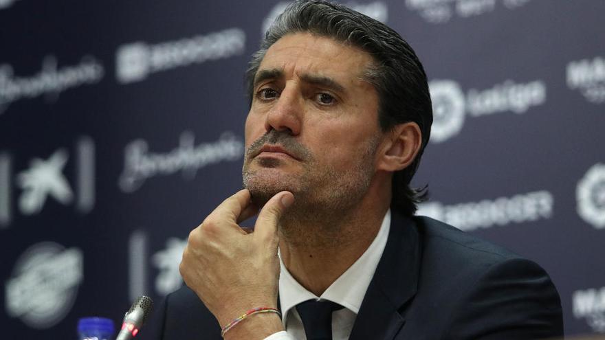 José Luis Pérez Caminero, nuevo director deportivo del Málaga, aseguró en su presentación que la prioridad es contratar a un entrenador cuanto antes.