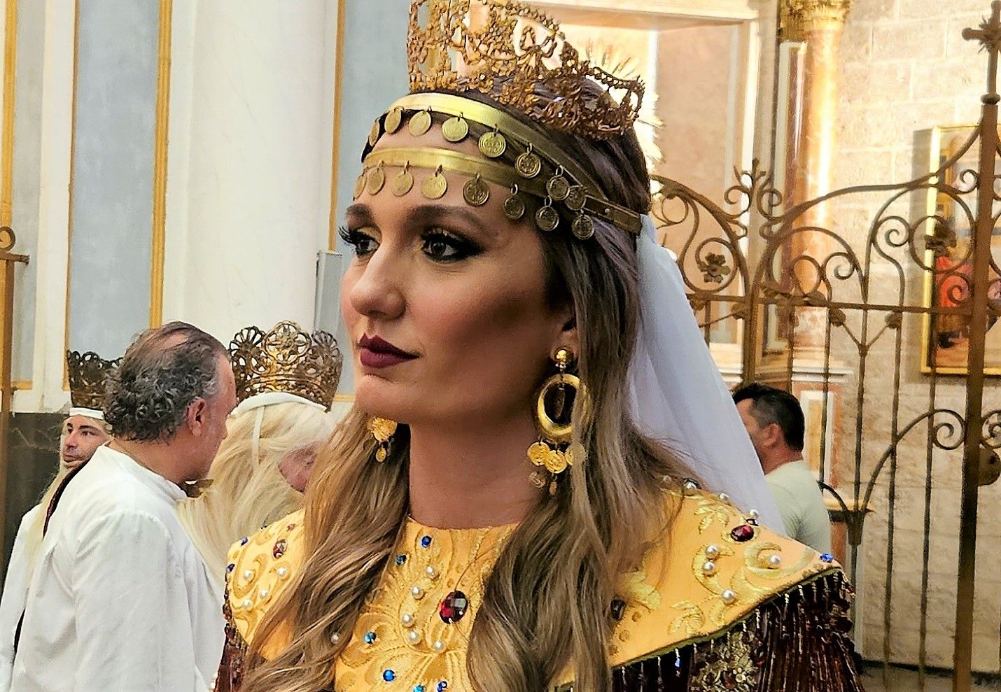 Laura Mengó, La Reina de Saba, Paula Nieto y el Ángel del Monte Horeb en el Corpus 2023
