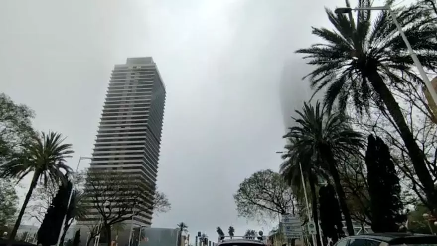 Niebla marítima en Barcelona 6 de mayo 2023