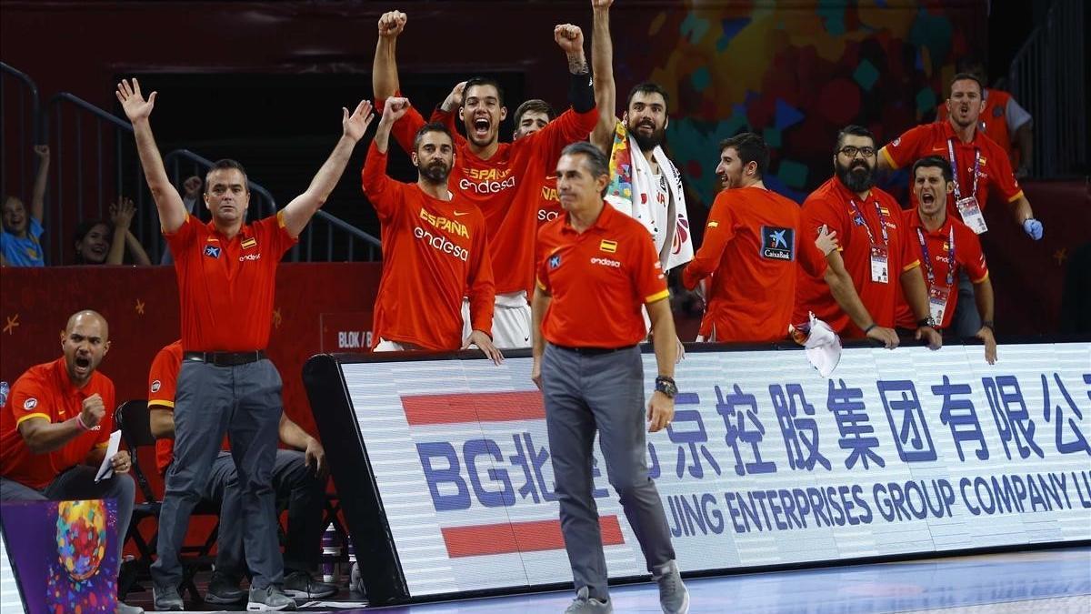 Sergio Scariolo, en un momento del partido por el bronce del Eurobasket