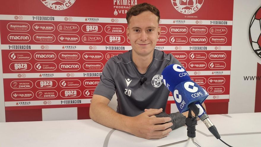 Tresaco, jugador del Zamora CF: "No hay relajación, nos jugamos mucho"