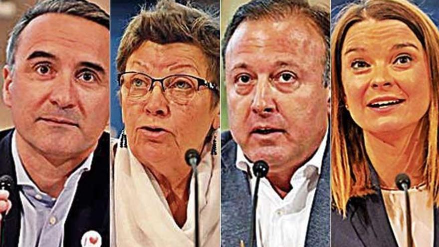 Los candidatos prÃ¡cticamente confirmados: Pere Joan Pons (PSOE), AntÃ²nia Jover (UP), Joan Mesquida (Cs) y Marga Prohens (PP)