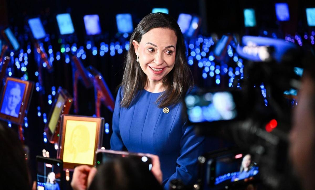 Machado confirma que treballa "de manera àrdua" amb Trump