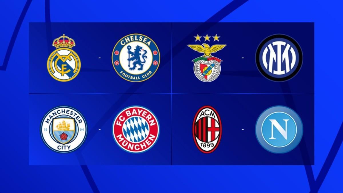 Estos son los cruces de cuartos de final de la Champions League