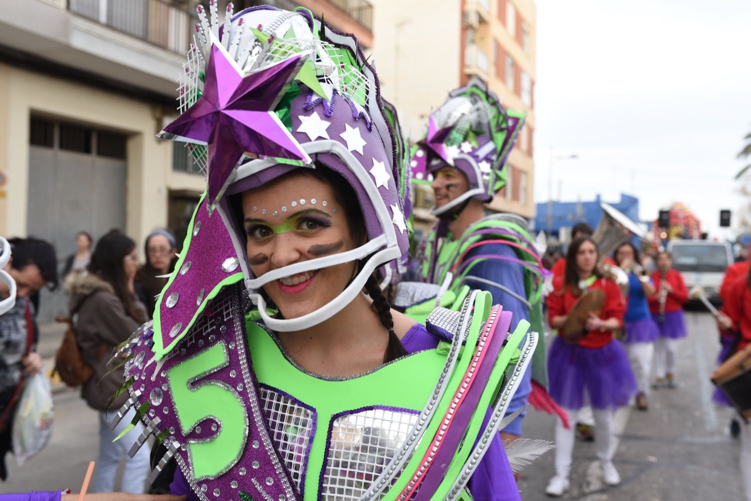 Cabalgata fallera de 2020 en el Port de Sagunt.