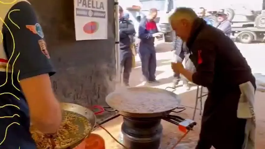 Nandu Jubany se puso a cocinar paella en el Dakar
