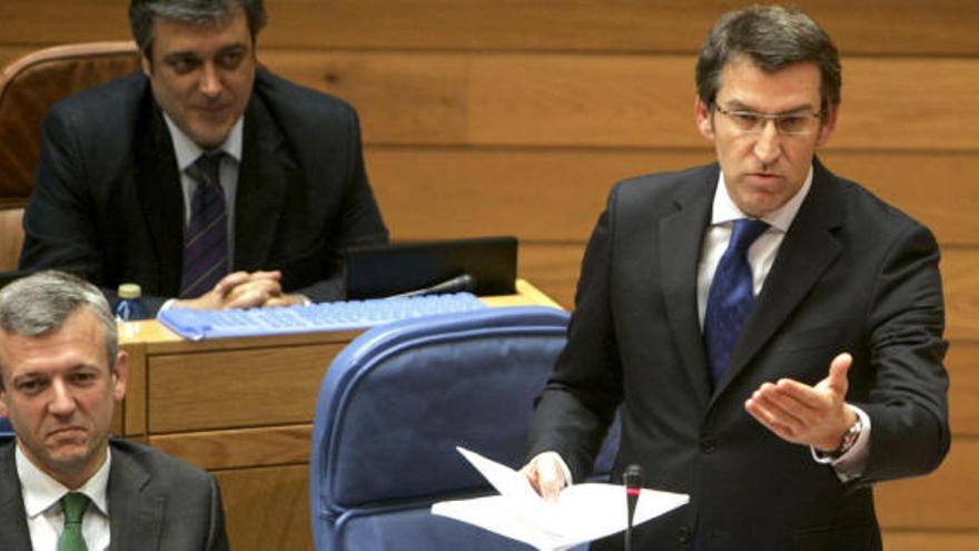 Feijóo en el pleno del Parlamento de Galicia