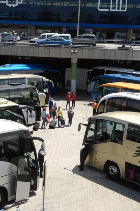 Llegada viajeros al aeropuerto de Gran Canaria