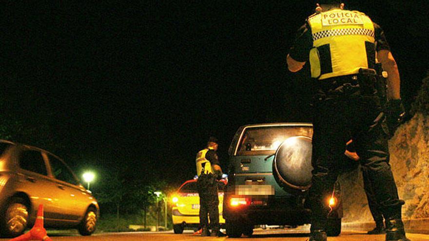 Control de alcoholemia de la Policía Local de Calvià