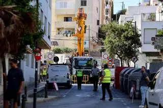 Arrancan las obras de las primeras escaleras mecánicas de Puig des Molins en Ibiza