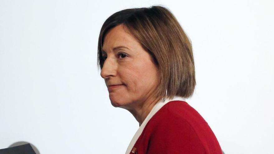 La expresidenta del Parlament, Carme Forcadell.