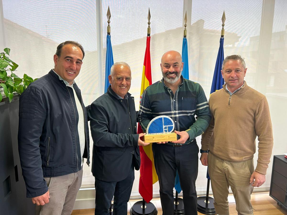 Por la izquierda,Pablo García, Ramón Méndez, Paulo García y Alejandro Alonso.