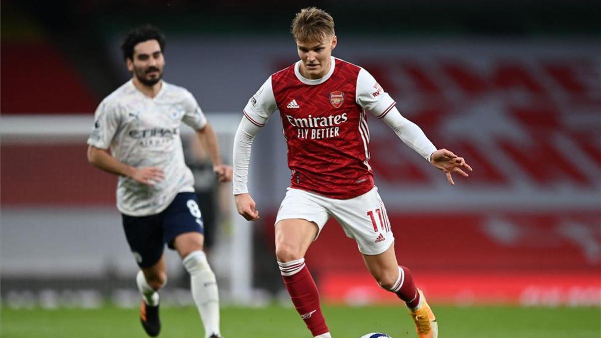 Odegaard juega cedido en el Arsenal