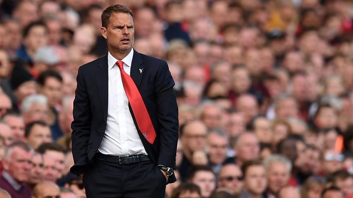 Frank de Boer, durante su breve etapa en el Crystal Palace.