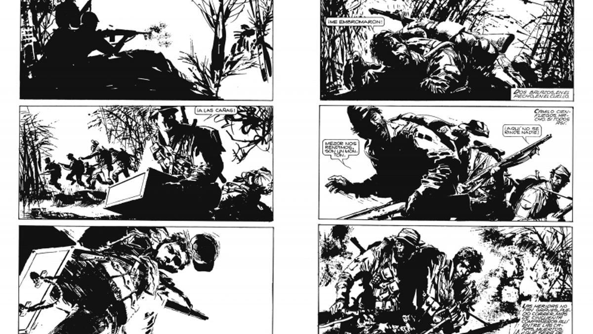 Un episodio de la vida de Che Guevara en las páginas interiores de 'Che / Evita' (Reservoir Books).