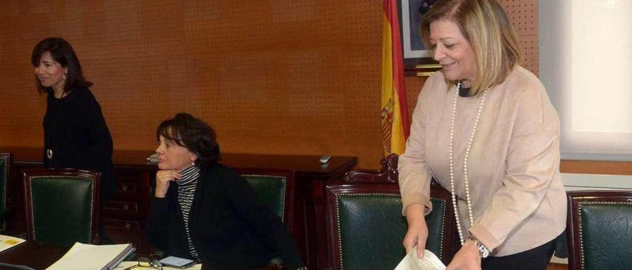 La reunión del consejo de administración del Puerto celebrada ayer. // Noé Parga