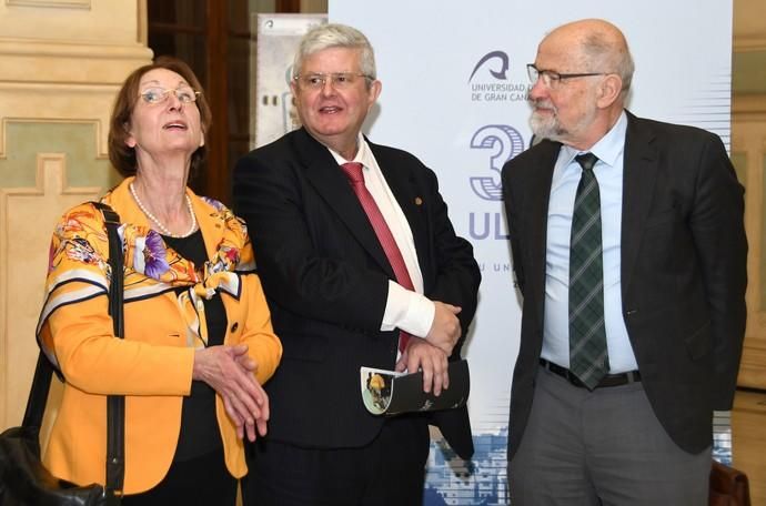 05/02/2019 LAS PALMAS DE GRAN CANARIA. El premio Nobel de Medicina Erwin Neher y la científica Eva María Neher, participan en el Campus Nobel Veterinaria. Fotografa: YAIZA SOCORRO.