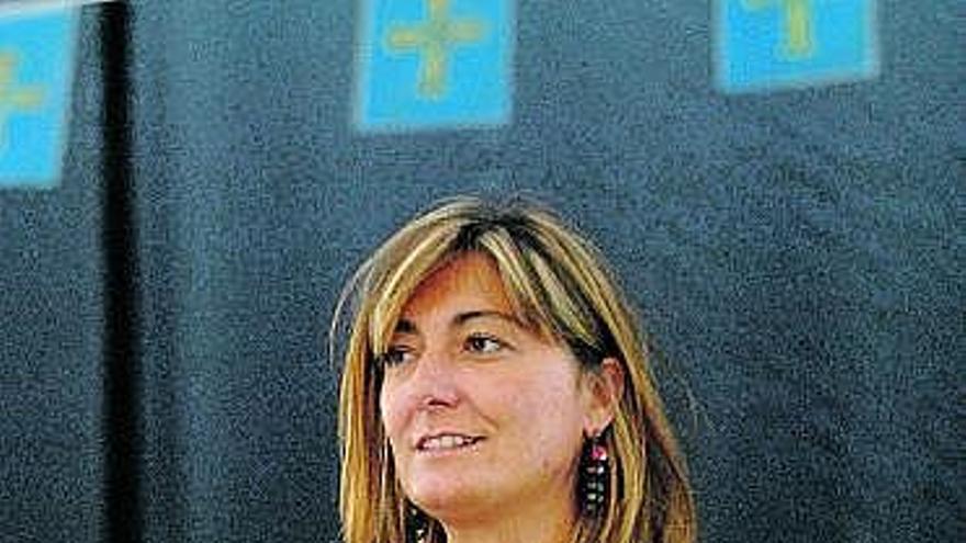 La alcaldesa de Langreo, Esther Díaz.