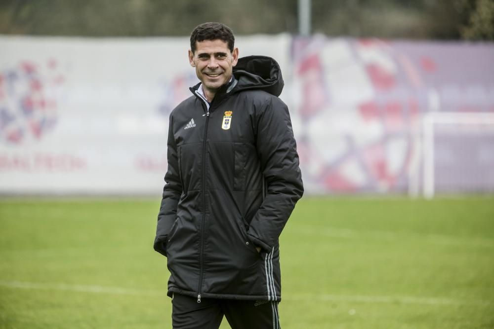 Entrenamiento del Real Oviedo en El Requexón