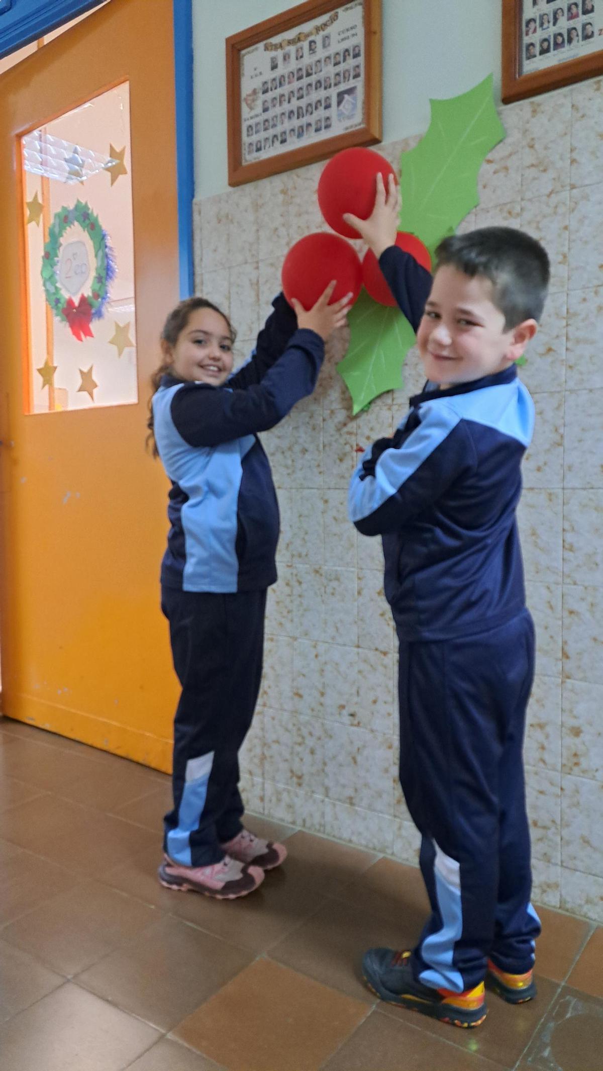 Decoración en el colegio Nuestra Señora del Rocío.