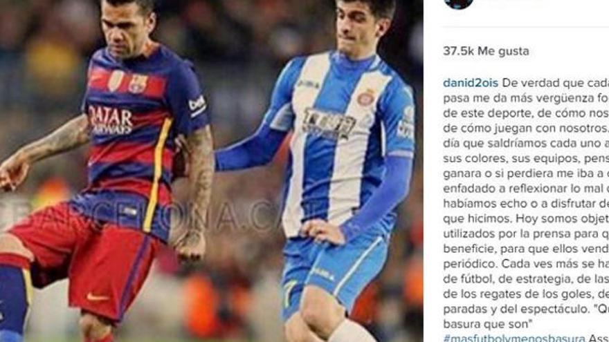 El mensaje de Dani Alves en una foto junto a Gerard Moreno