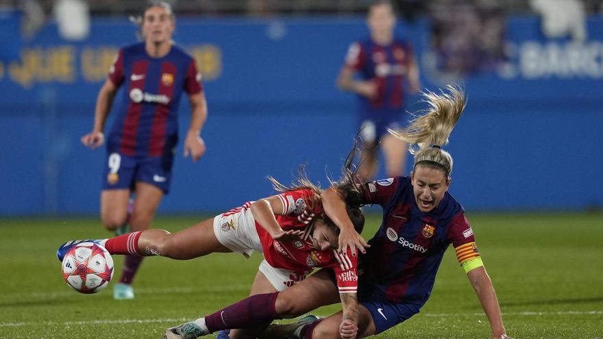 El Barça comença la defensa del títol de la Champions amb una golejada al Benfica