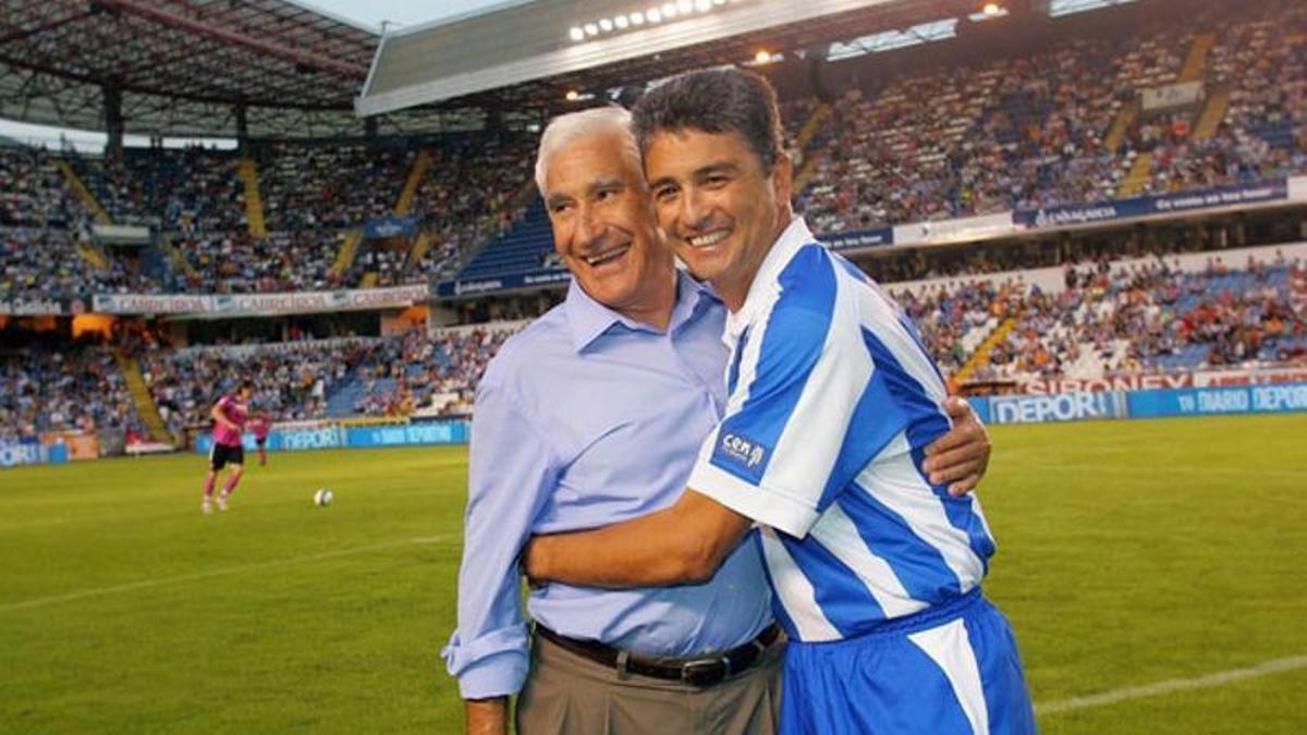 Arsenio Iglesias y Bebeto.