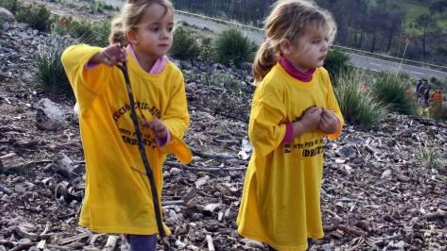 Los más pequeños se sumaron también a la causa.