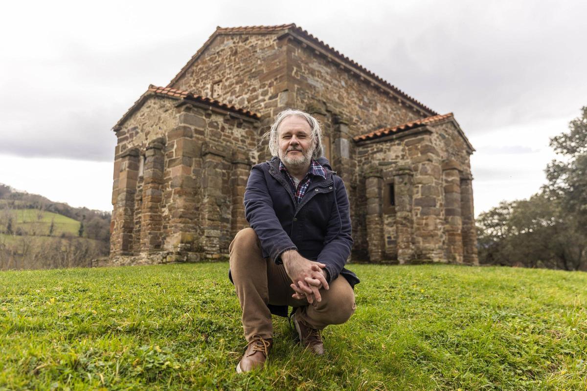 Ivan Muñiz, en Santa Cristina de Lena.