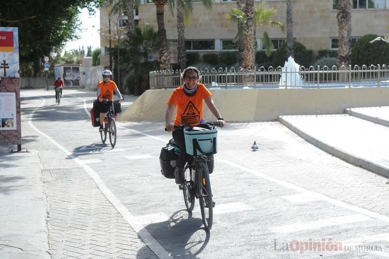 Protesta en bicicleta contra el fracking