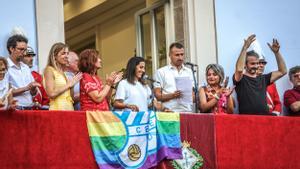 Pregón de las fiestas de Gràcia 2023, a cargo del capitán del C. E. Europa, Àlex Cano, y la capitana del femenino, Andrea Porta