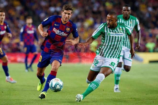Imágenes del partido entre el FC Barcelona,5 - Betis, 2 correspondiente a la jornada 02 de LaLiga Santander y que se ha disputado en el Camp Nou, Barcelona.