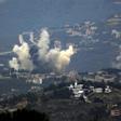 Archivo - Un ataque israelí en Kfar Kila, Líbano.