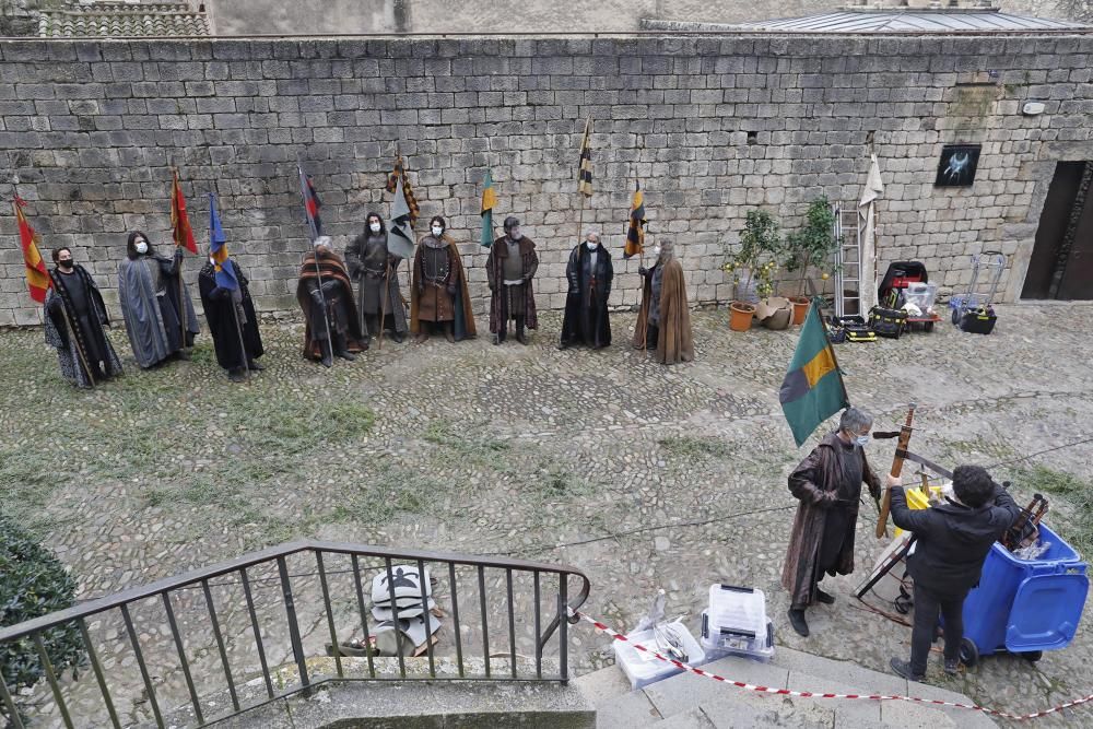 Comença el rodatge de la sèrie «Els hereus de la terra» al Barri Vell de Girona