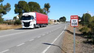 El tramo de la N-340 en Mont-roig del Camp considerado el más peligroso del Estado por el RACC.
