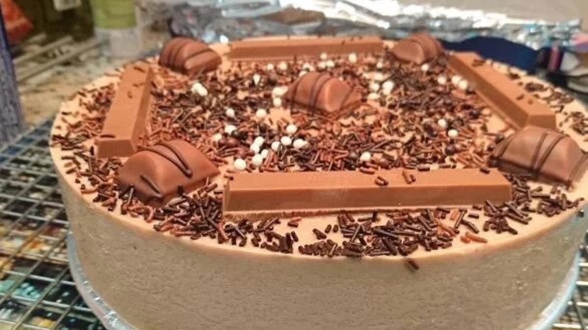 Tarta de kit kat con thermomix