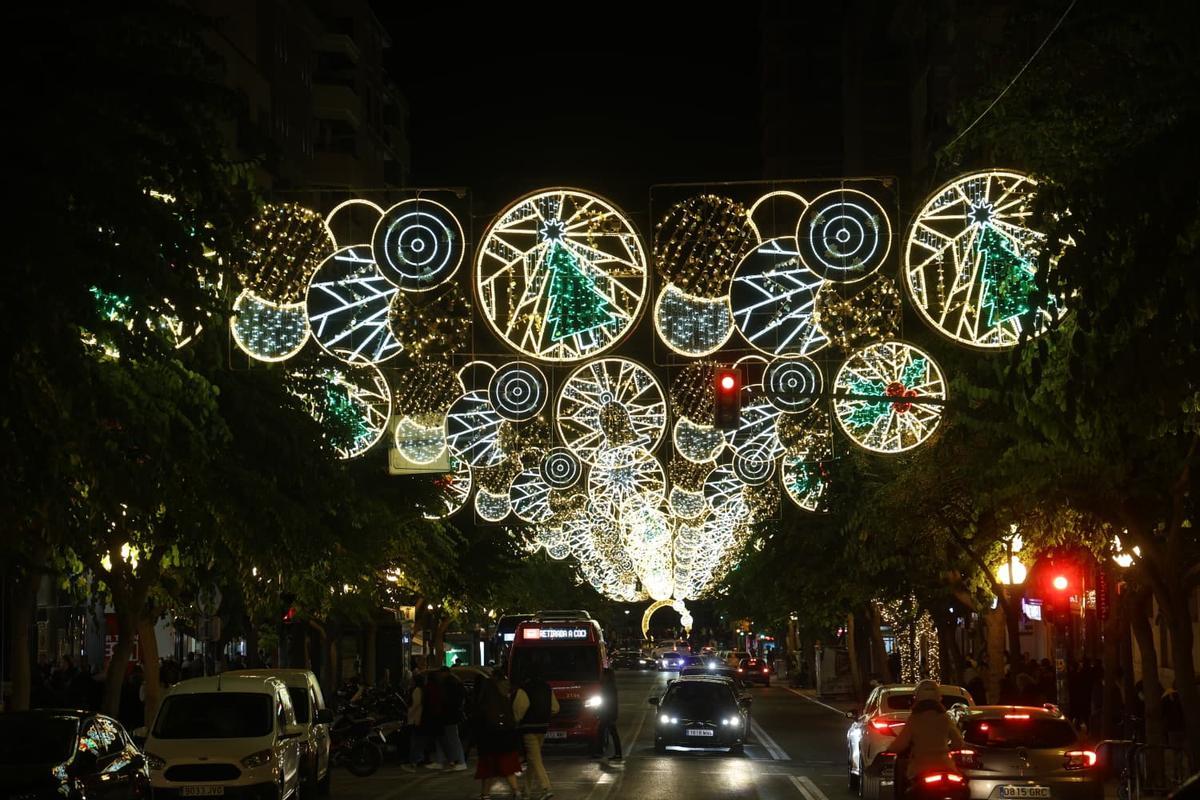 Encendido de las luces de Navidad en Alicante