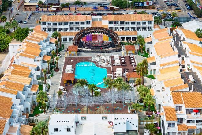 Vista aérea del hotel Ushuaïa Beach