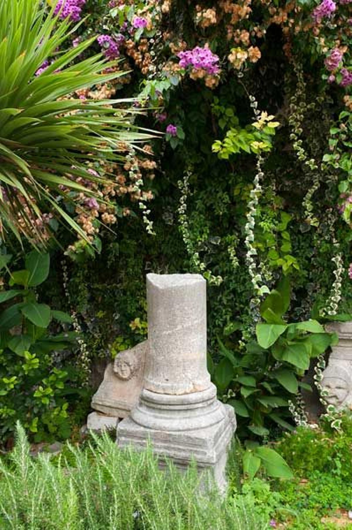 Detalle de una columna romana.